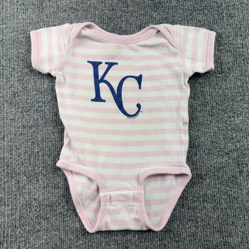 Kansas City Royals Baby One Piece 0-3 Months Pink MLB Baseball Soft As A Grape